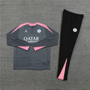 Conjunto Treino PSG 24/25 - Versão Jogador - Cinza, rosa e preto