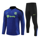Conjunto Treino Barcelona 24/25 - Versão Jogador - Azul e preto