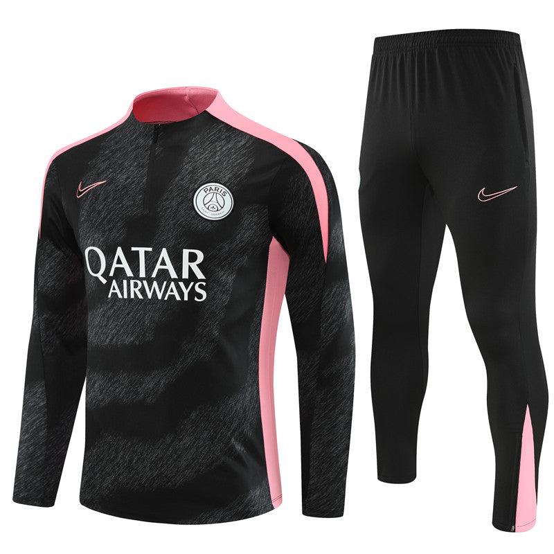 Conjunto Treino PSG 24/25 - Preto e rosa