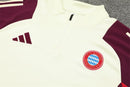 Conjunto Treino Bayern de Munique 24/25 - Branco e bordo