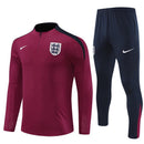 Conjunto Treino Inglaterra 24/25 - Versão Jogador - Bordo e azul marinho