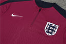 Conjunto Treino Inglaterra 24/25 - Versão Jogador - Bordo e azul marinho