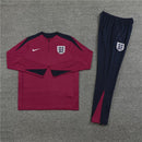 Conjunto Treino Inglaterra 24/25 - Versão Jogador - Bordo e azul marinho