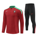 Conjunto Treino Portugal 24/25 - Versão Jogador - Vermelho e preto