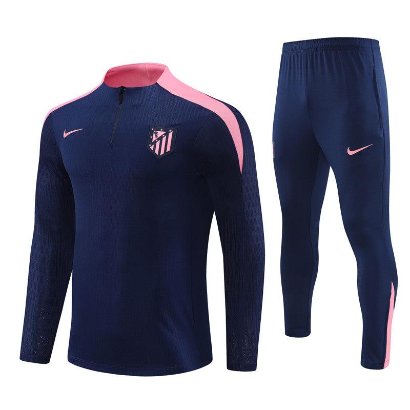 Conjunto Treino Atlético de Madrid 24/25 - Versão Jogador - Azul e rosa