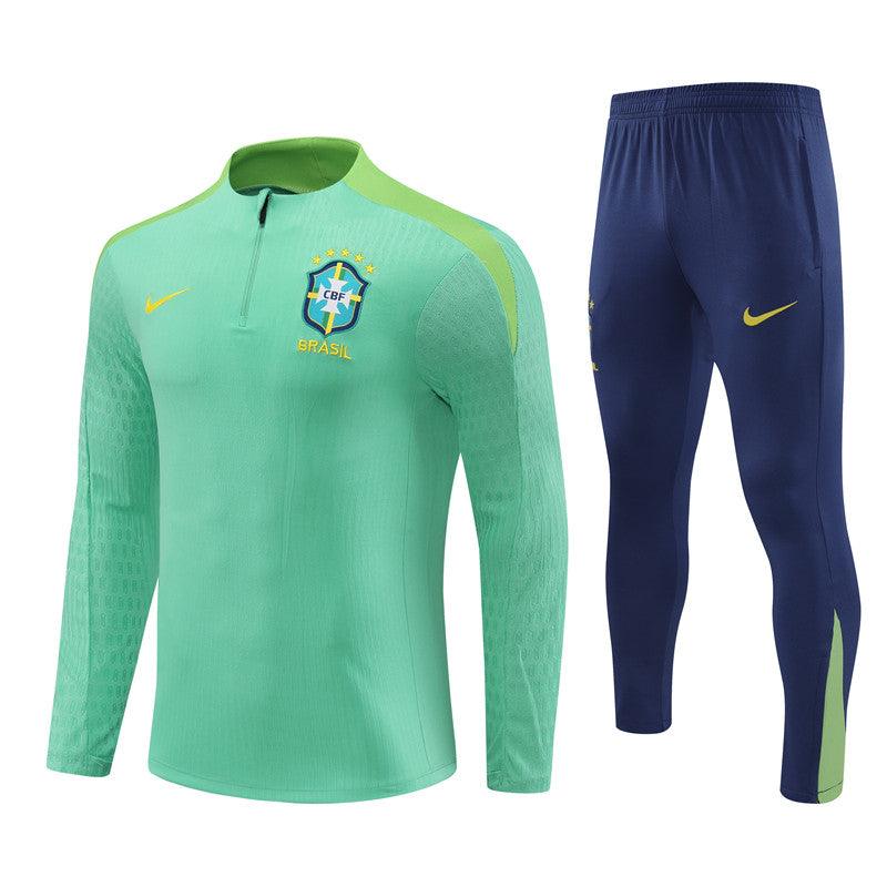 Conjunto Treino Brasil 24/25 - Versão Jogador - Verde água e azul