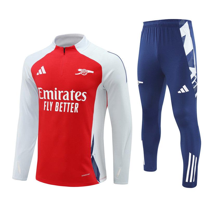 Conjunto Treino Arsenal 24/25 - Vermelho, branco e azul