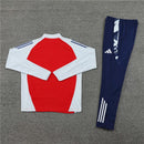 Conjunto Treino Arsenal 24/25 - Vermelho, branco e azul