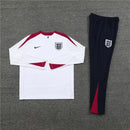 Conjunto Treino Inglaterra 24/25 - Versão Jogador - Branco e azul marinho
