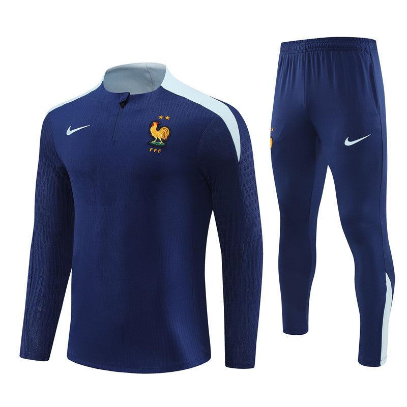 Conjunto Treino França 24/25 - Versão Jogador - Azul marinho