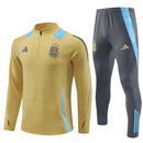 Conjunto Treino Argentina 24/25 - Dourado e cinza