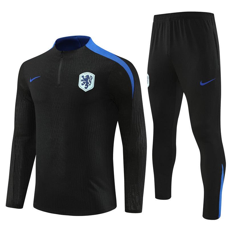 Conjunto Treino Holanda 24/25 - Versão Jogador - Preto