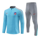 Conjunto Treino Atlético de Madrid 24/25 - Versão Jogador - Azul e cinza