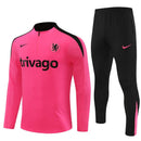 Conjunto Treino Chelsea 24/25 - Versão Jogador - Rosa e preto