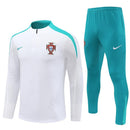 Conjunto Treino Portugal 24/25 - Versão Jogador - Branco e azul