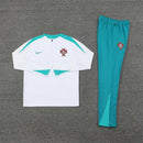 Conjunto Treino Portugal 24/25 - Versão Jogador - Branco e azul