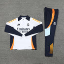 Conjunto Treino Real Madrid 24/25 - Branco e azul
