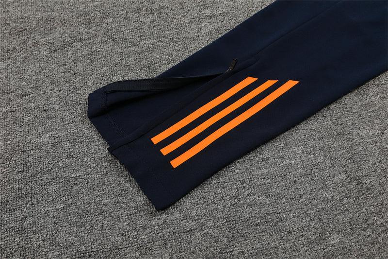 Conjunto Treino Real Madrid 24/25 - Branco e laranja