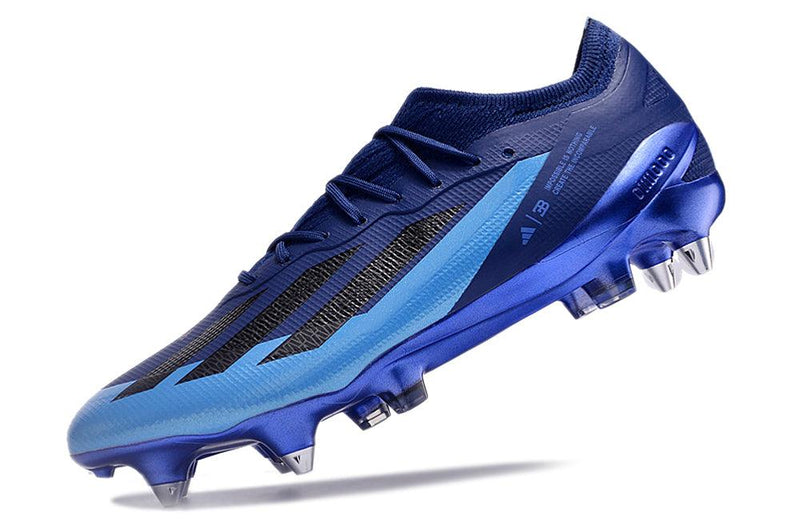 Chuteira Adidas X Crazyfast.1 Ponta de Aluminio Azul "Bugatti"