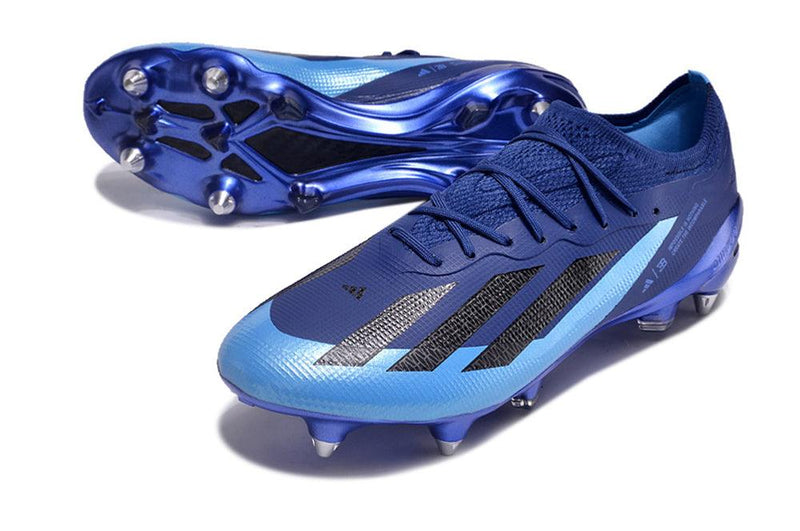 Chuteira Adidas X Crazyfast.1 Ponta de Aluminio Azul "Bugatti"