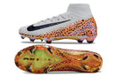 Chuteira Campo Nike Air Zoom Mercurial Superfly 16 Elite FG Branca, Laranja e Preto "Electric Pack"