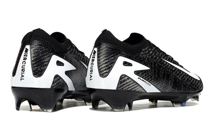 CHUTEIRA NIKE MERCURIAL VAPOR 16 ELITE CAMPO - PRETA E BRANCO