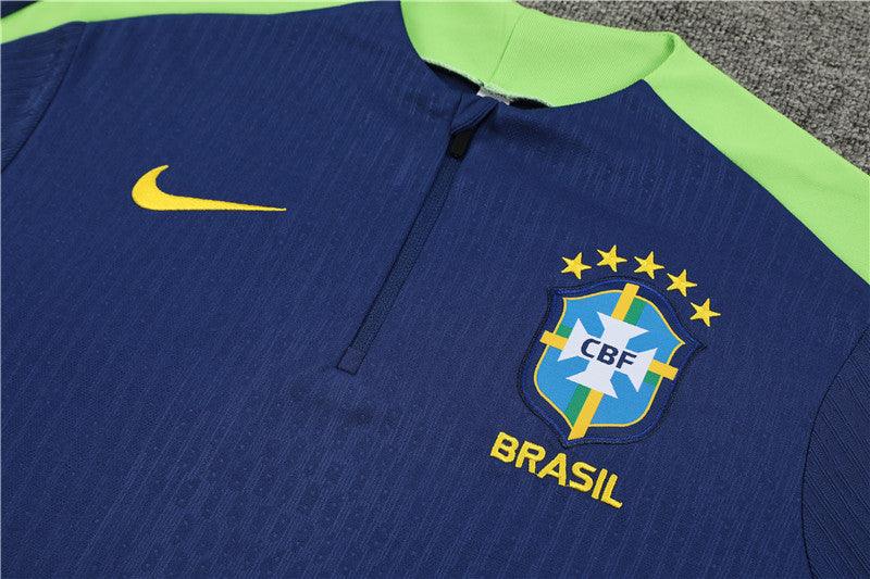 Conjunto Treino Brasil 24/25 - Versão Jogador - Azul marinho