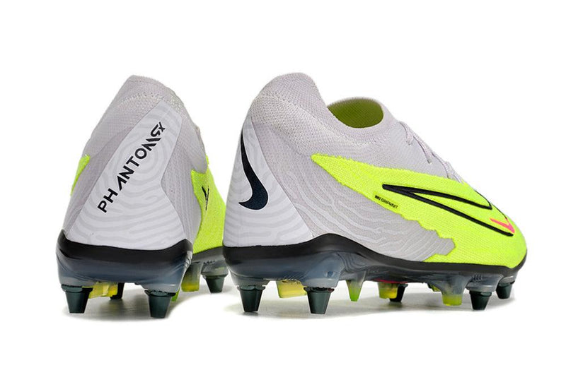 Chuteira Trava Mista Nike Phantom GX Elite Trava Mista Cinza e Verde "Luminous Pack"