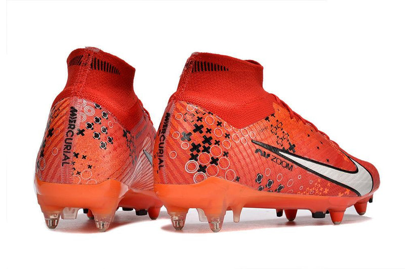 Chuteira Trava Mista Nike Air Zoom Mercurial Superfly 9 Elite Ponta de Aluminio Vermelha "Dream Speed 7"