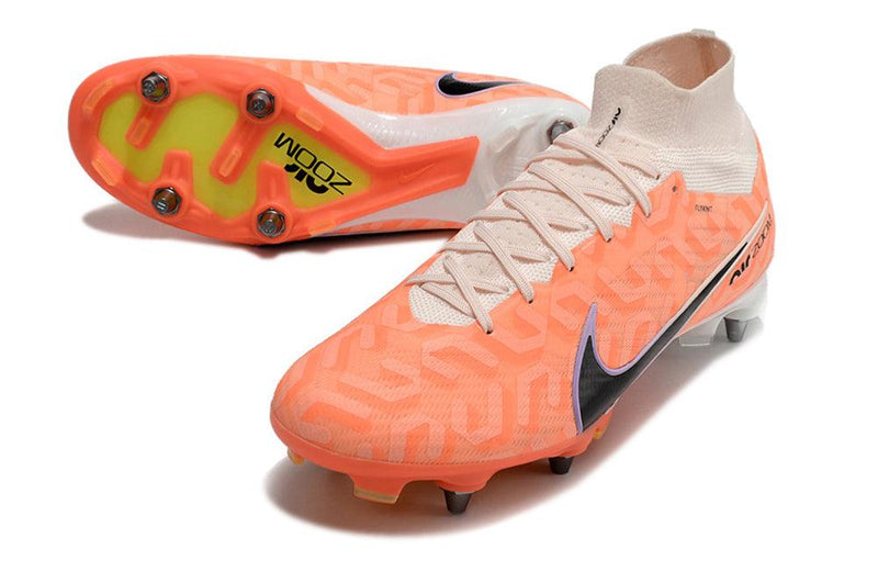 Chuteira Trava Mista Nike Air Zoom Mercurial Superfly 9 Elite Trava Mista Laranja "United Pack"