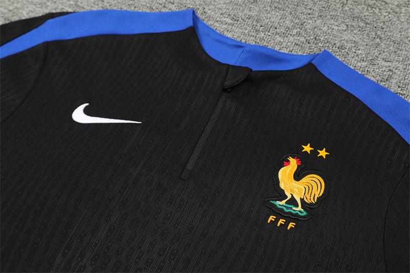 Conjunto Treino França 24/25 - Versão Jogador - Preto