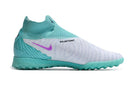 Chuteira Society Nike Phantom GX DF Elite Branca e Verde "Peak Ready Pack"