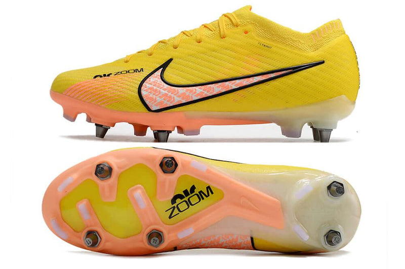 Chuteira Trava Mista Nike Air Zoom Mercurial Vapor 15 Elite Trava Mista Amarela "Lucent Pack"