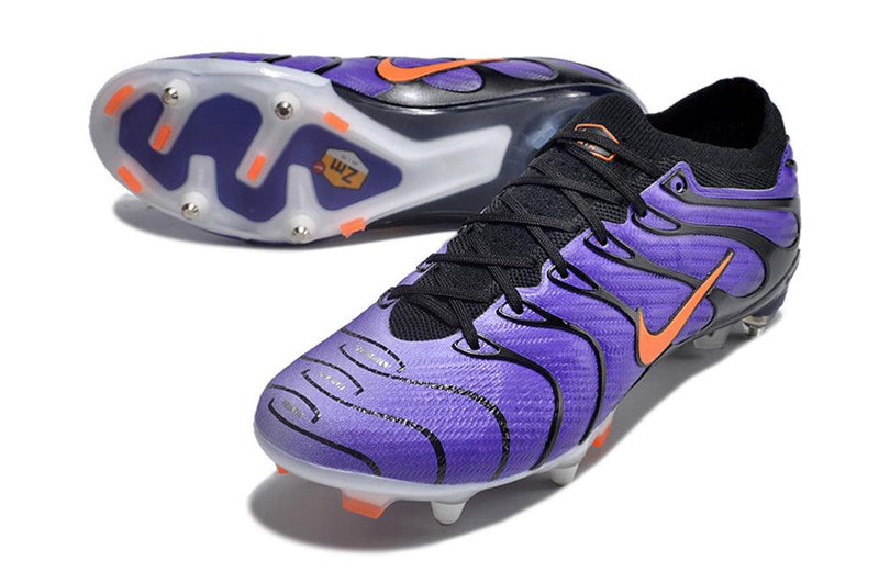 Chuteira Trava Mista Nike Air Zoom Mercurial Vapor 15 Elite Ponta de Aluminio Roxa "Air Max TN"