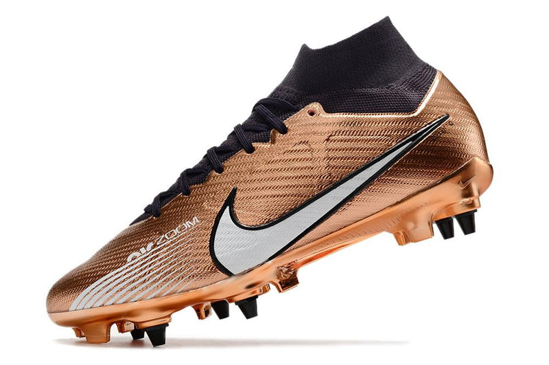 Chuteira Trava Mista Nike Air Zoom Mercurial Superfly 9 Elite Trava Mista Cobre "Generation Pack"
