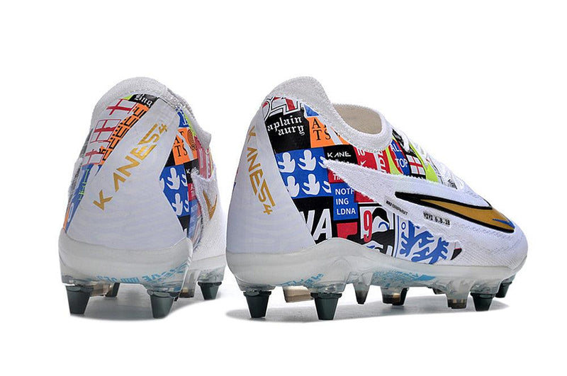 Chuteira Trava Mista Nike Phantom GX Elite Trava Mista Branca "Harry Kane"