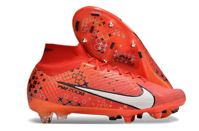 Chuteira Trava Mista Nike Air Zoom Mercurial Superfly 9 Elite Ponta de Aluminio Vermelha "Dream Speed 7"