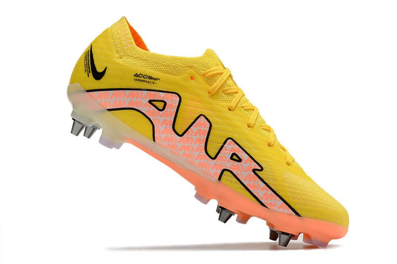 Chuteira Trava Mista Nike Air Zoom Mercurial Vapor 15 Elite Trava Mista Amarela "Lucent Pack"