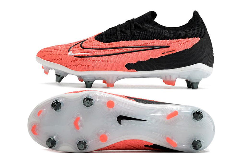 Chuteira Trava Mista Nike Phantom GX Elite Trava Mista Preta e Vermelha "Ready Pack'