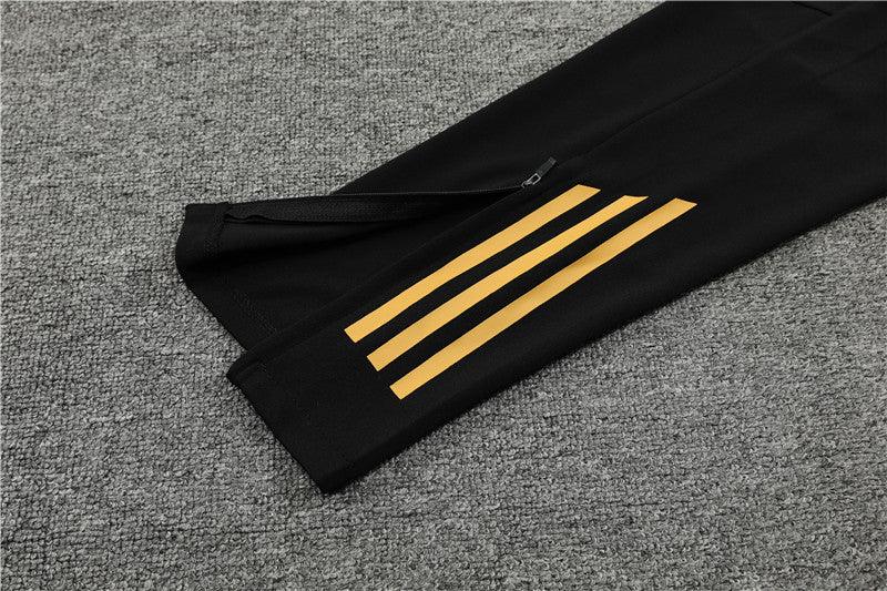 Conjunto Treino Real Madrid 24/25 - Preto e dourado