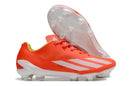 Chuteira Campo Adidas X Crazyfast+ FG Vermelho e Branco "Energy Citrus Pack"