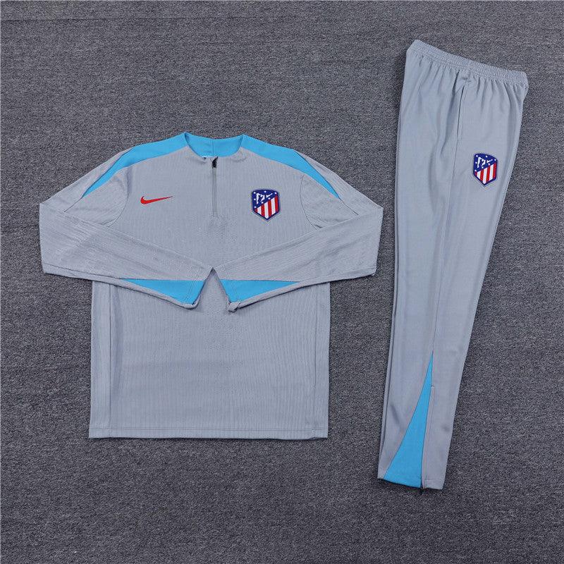 Conjunto Treino Atlético de Madrid 24/25 - Versão Jogador - Cinza