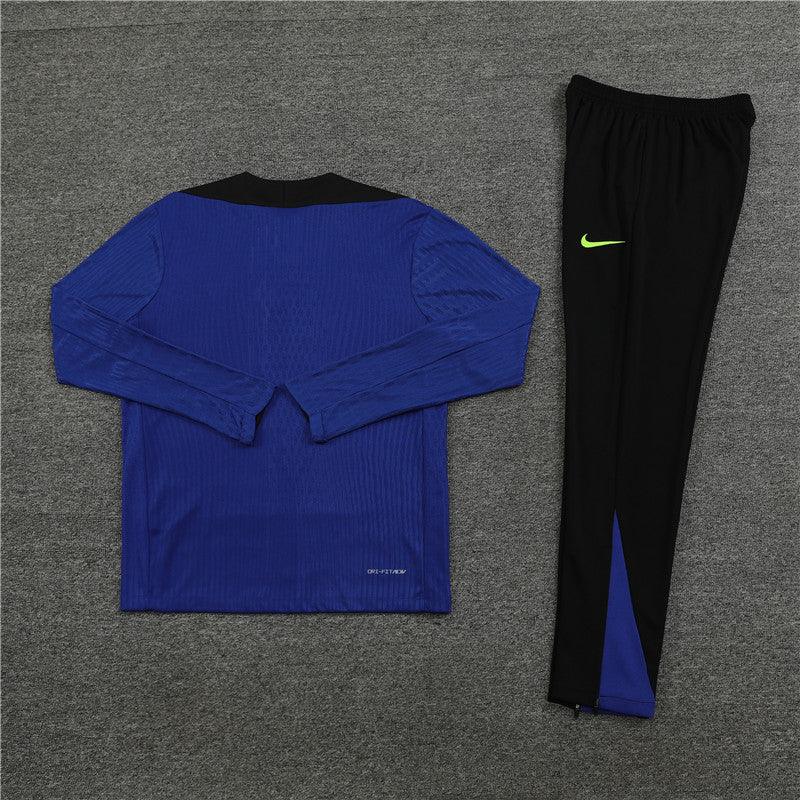 Conjunto Treino Barcelona 24/25 - Versão Jogador - Azul e preto