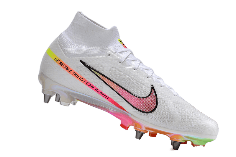 Chuteira Trava Mista Nike Air Zoom Mercurial Superfly 9 Elite Trava Mista Branca "Rashford"