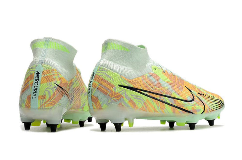 Chuteira Trava Mista  Nike Air Zoom Mercurial Superfly 9 Elite Trava Mista Verde "Bonded Pack"