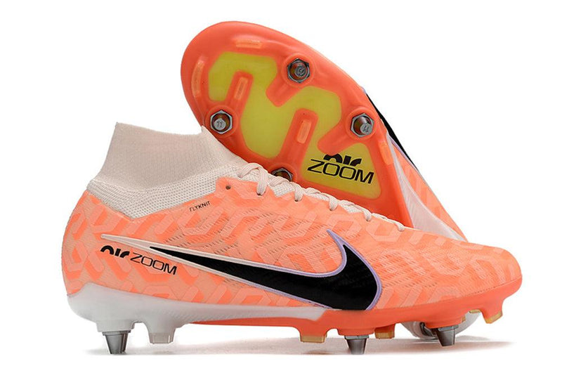 Chuteira Trava Mista Nike Air Zoom Mercurial Superfly 9 Elite Trava Mista Laranja "United Pack"