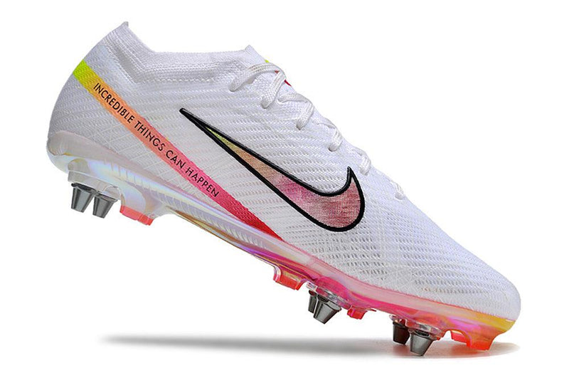 Chuteira Trava Mista Nike Air Zoom Mercurial Vapor 15 Elite Trava Mista Branca "Rashford"
