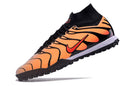 Chuteira Society Nike Air Zoom Mercurial Superfly 9 Elite TF Laranja e Preta "Air Max Pimento"