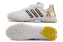 Chuteira Society Adidas AdiPure 11 Pro TF Branca e Dourada "Toni Kroos"