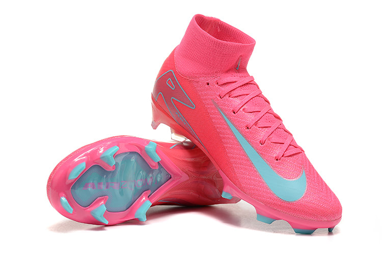 Chuteira Campo Nike Air Zoom Mercurial Superfly 16 Elite FG Branca, Laranja e Preto "Electric Pack"